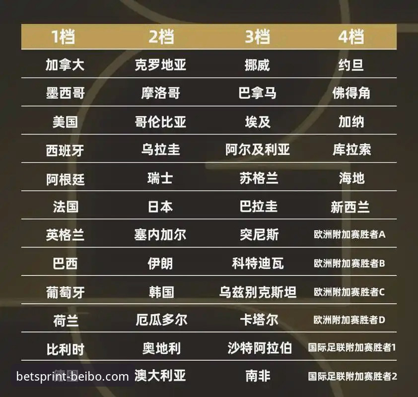 世界杯排名变动深度解析：贝博体育用户登录获取实时数据的完整指南